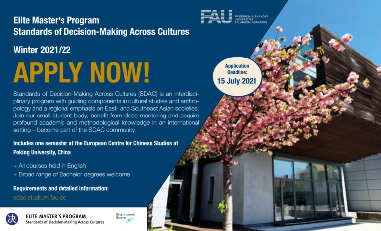 Important Information for Applicants – Winter Semester 2021/22