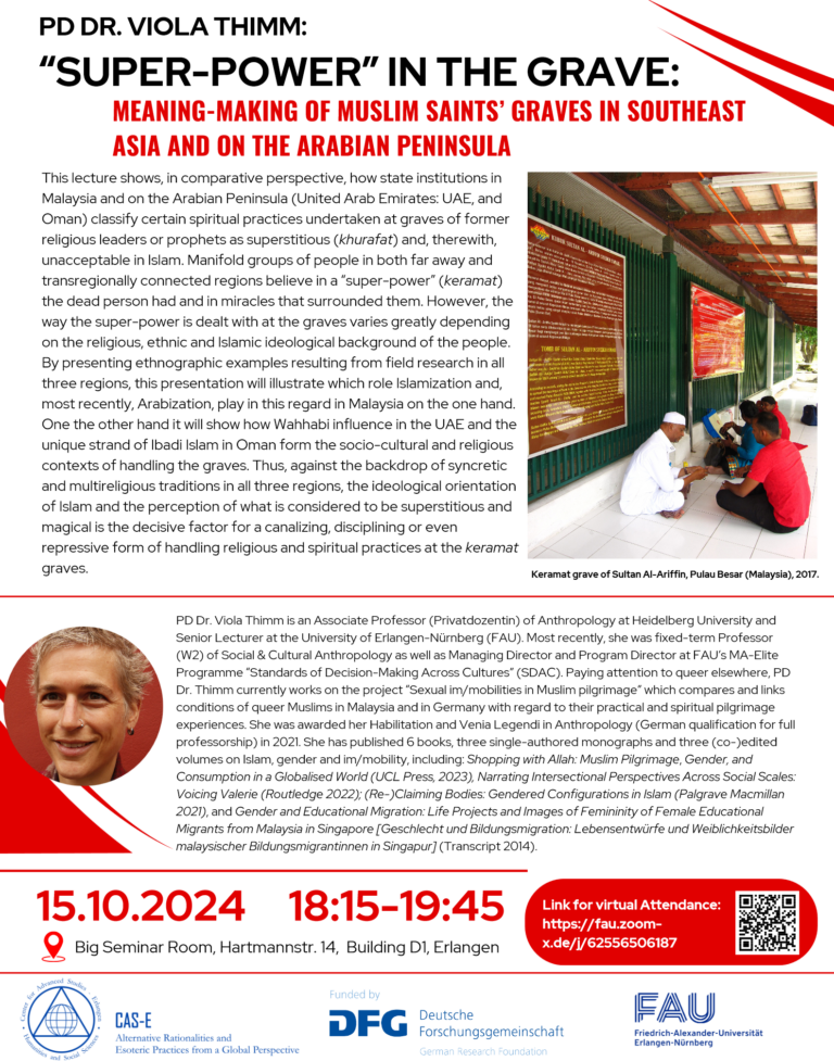 “SUPER-POWER” IN THE GRAVE: Meaning-Making of Muslim Saints’ Graves in Southeast Asia and on the Arabian Peninsula